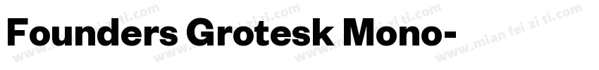 Founders Grotesk Mono字体转换